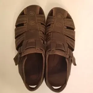 Ecco | Shoes | Ecco Fishermans Closed Toe Leather Sandals  display picture 3